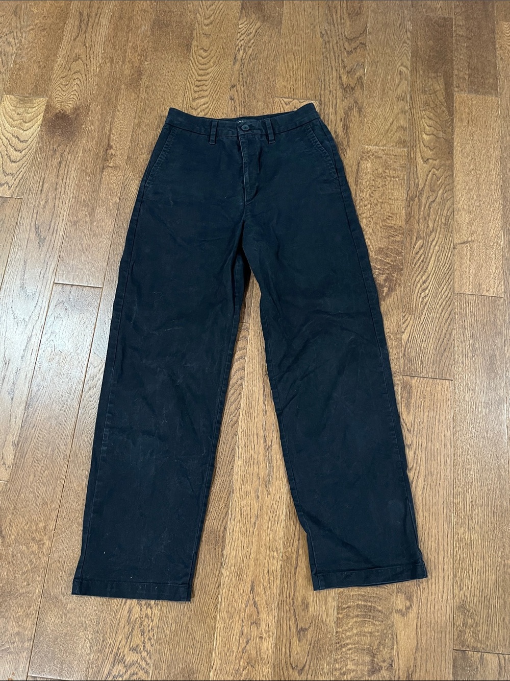 Dockers Black Straight-Leg, High Waisted Women's Crop Pants